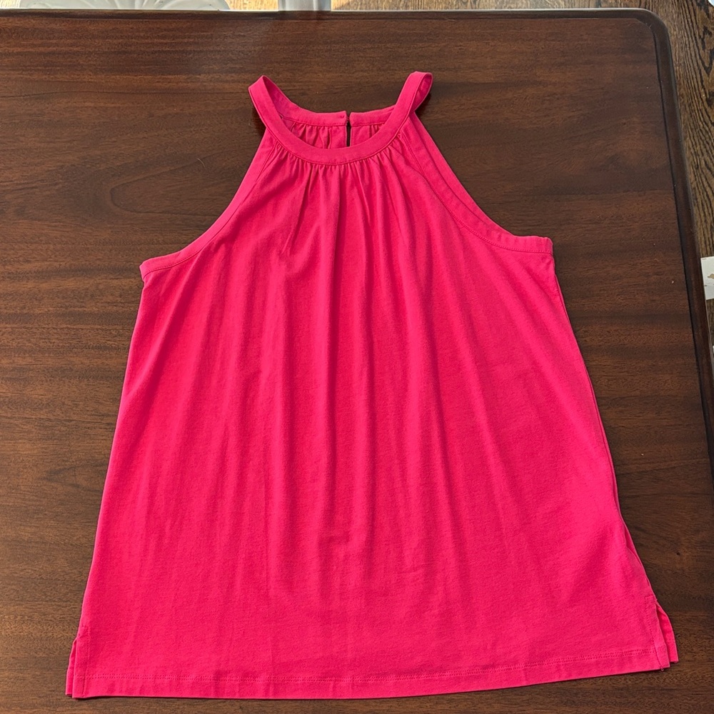 *Worn once!* Lands' End Fuchsia Sleeveless Halter Top